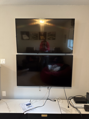 TV mounting - Our TV mounting service provides expert installation for all types of televisions. Our team of experienced technicians uses the highest-quality hardware and tools to ensure that your TV is mounted securely and looks great in your home or office. We understand that every customer has unique needs, and we work closely with you to provide personalized solutions that meet your specific requirements. Our commitment to quality and customer satisfaction is evident in the many positive reviews we've received from our happy customers. Take a look at our portfolio to see some examples of our work and contact us today to schedule your TV mounting appointment. TV mounting - Our TV mounting service provides expert installation for all types of televisions. Our team of experienced technicians uses the highest-quality hardware and tools to ensure that your TV is mounted securely and looks great in your home or office. We understand that every customer has unique needs, and we work closely with you to provide personalized solutions that meet your specific requirements. Our commitment to quality and customer satisfaction is evident in the many positive reviews we've received from our happy customers. Take a look at our portfolio to see some examples of our work and contact us today to schedule your TV mounting appointment.