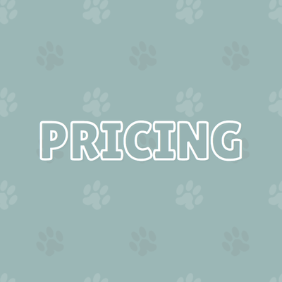 Pricing - We try our best to quote as accurately as possible. Price varies depending on breed, size, coat type, coat condition, & temperament. Extra fees may apply for excessive matting, excessive undercoat removal, and special handling! Pricing - We try our best to quote as accurately as possible. Price varies depending on breed, size, coat type, coat condition, & temperament. Extra fees may apply for excessive matting, excessive undercoat removal, and special handling!