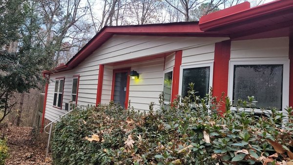 Exterior Painting and Wood Rot Repair in Fuquay-Varina - This home was restored by replacing damaged siding and wood rot and applying a fresh coat of paint. Here you can see what an incredible difference some TLC can make! 😇🥰
We used high quality Sherman-Williams exterior superpaint on this home to avoid any peeling or fading in different weather conditions in the future. This superpaint also offers a mold-resistant coating which makes it a perfect protective cover for your home. Exterior Painting and Wood Rot Repair in Fuquay-Varina - This home was restored by replacing damaged siding and wood rot and applying a fresh coat of paint. Here you can see what an incredible difference some TLC can make! 😇🥰
We used high quality Sherman-Williams exterior superpaint on this home to avoid any peeling or fading in different weather conditions in the future. This superpaint also offers a mold-resistant coating which makes it a perfect protective cover for your home.