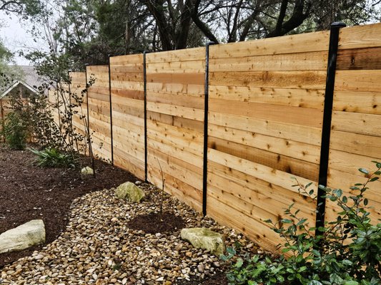 Wood Privacy Fence - Wood privacy fence