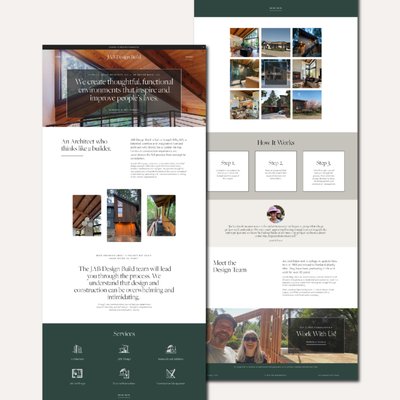 Architect and Tiny Home Builder - JAB Design Build is a newer Portland Architecture firm with some seriously stunning design work. Working with this husband and wife team was such a pleasure and even more so given that they were thrilled with the website we built. As it's a local business, we included local search engine optimization and built the site to grow as the business expands. 

"Dacie was a pleasure to work with! She is creative, responds quickly & and is easy to communicate with. She gave us great suggestions & and an efficient process to create a website at an affordable price. We are thrilled with the result!" – Robin Jacobson of JAB Design Build