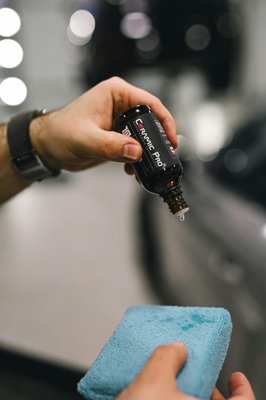 Full Exterior Nano-Ceramic Fusion Coating - A studio-grade, hand-laid ceramic coating process engineered for clients who demand long-term surface protection, amplified gloss, and exceptional hydrophobic performance on all Exterior paint and Glass. This process creates a hardened, nano-ceramic shell over your vehicle’s paintwork and all exterior glass— enhancing clarity, depth, and resistance against UV, oxidation, contaminants, and legacy daily occurrences.

Full Exterior Nano-Ceramic Fusion Coating Includes:
• Triple-foam Bath + plush towel dry + panel preparation
• Wheel, tire & barrel decontamination
• Full-body Amazonian Clay treatment prior; to effectively reduce visible paint impurities  
• Isopropyl alcohol panel purification ensures perfect bonding on a molecular level
• Hand-laid Graphene nano-ceramic coating 
• High-streak monitoring + correction 
• Invisible Hydrophobic Anti-fog windshield treatment 
• Final aesthetic overview & correction of any improprieties 

Full Exterior Nano-Ceramic Fusion Coating will provide 12–18 months of exceptional hydrophobic performance & water beading, subject to environment and owner-caution.

Bi-Annual Reactivation available to clientele at a discounted rate.