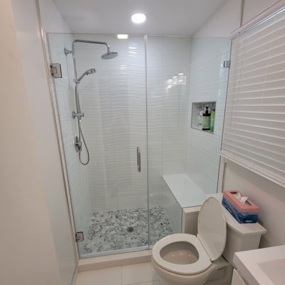 Bathroom Remodel - Wheaton - This remodel was done on an outdated moldy bathroom. We gutted it and put in top of the line materials to make this bathroom shine.