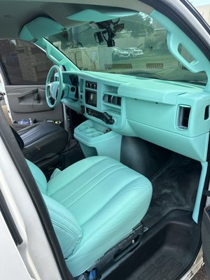 Custom interior - For new vehicles or those with clean interiors and no damages, we provide services for plastic, leather, and vinyl only.
This includes a fully disassembled interior* or seats only. Vehicle inspection is required prior to scheduling.
After the inspection and approval to proceed, you may select your preferred color from the options below:
• Front seat centers, headrests and backrest
• Steering wheel rim and airbag module
• Gearshift lever or PDK gear selector
• Center console storage compartment lid and side section
• Dashboard top incl. instrument cluster cover
• Dashboard bottom incl. glove compartment lid
• Door grab handles, armrests and paneling incl. top section
• Door panel inserts
Base Colors :
•NAVY BLUE
•BROWN •BURGUNDY •COBALT BLUE
•TRUE RED •ORANGE YELLOW
•BLUE (POPULAR) •YELLOW •GREEN
•PINK •LAVENDER •BLUE TURQUOISE
•PURPLE (POPULAR)
•ORANGE •BRIGHT RED (POPULAR) •YELLOW OXIDE
•WHITE •KALAHARI •RED •BLACK (POPULAR)
Custom Colors :
•CRIMSON •OLIVE •DESSERT STORM
•GRAY •SKY LUE •CUSTOM ORANGE
Exotic Colors :
•LAMBO VERDE SCANDAL
•LAMBO VERDE FAUNS
•TIFFANY BLUE (POPULAR)
•LAMBO BLU CEPHEUS Custom interior - For new vehicles or those with clean interiors and no damages, we provide services for plastic, leather, and vinyl only.
This includes a fully disassembled interior* or seats only. Vehicle inspection is required prior to scheduling.
After the inspection and approval to proceed, you may select your preferred color from the options below:
• Front seat centers, headrests and backrest
• Steering wheel rim and airbag module
• Gearshift lever or PDK gear selector
• Center console storage compartment lid and side section
• Dashboard top incl. instrument cluster cover
• Dashboard bottom incl. glove compartment lid
• Door grab handles, armrests and paneling incl. top section
• Door panel inserts
Base Colors :
•NAVY BLUE
•BROWN •BURGUNDY •COBALT BLUE
•TRUE RED •ORANGE YELLOW
•BLUE (POPULAR) •YELLOW •GREEN
•PINK •LAVENDER •BLUE TURQUOISE
•PURPLE (POPULAR)
•ORANGE •BRIGHT RED (POPULAR) •YELLOW OXIDE
•WHITE •KALAHARI •RED •BLACK (POPULAR)
Custom Colors :
•CRIMSON •OLIVE •DESSERT STORM
•GRAY •SKY LUE •CUSTOM ORANGE
Exotic Colors :
•LAMBO VERDE SCANDAL
•LAMBO VERDE FAUNS
•TIFFANY BLUE (POPULAR)
•LAMBO BLU CEPHEUS