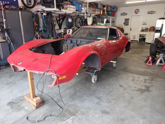 Restoration Project - This 1975 Corvette restoration project at Lethal Built Performance and Auto Repair is a full transformation of a classic American muscle car. From restoring the body and interior to upgrading the engine and performance components, we're bringing this iconic Corvette back to life with modern precision and attention to detail.