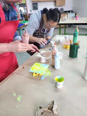 Grand Opening - We opened March 29, 2025. We had a great turnout where guests could make their own miniature paint pour. Grand Opening - We opened March 29, 2025. We had a great turnout where guests could make their own miniature paint pour.