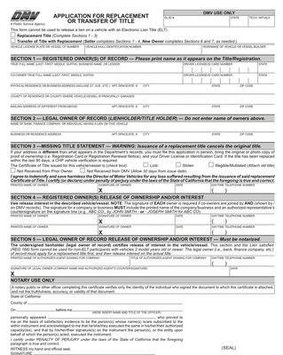 DUPLICATE TITLE - Have you LOST your TITLE?  We can HELP you with all the necessary paperwork to recreate your title and transfer your vehicle.