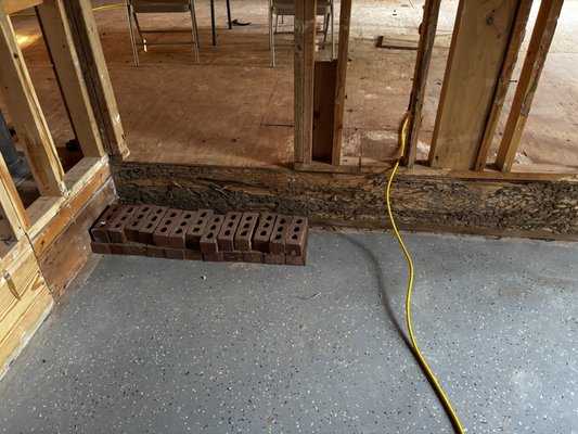 Termite Damage Hiding in Walls - This home had hidden damage not discovered until the home owner decided to do remodeling. We could have spotted the signed of termites long before it got to this point. Call us for a free inspection and learn how we can keep this from happening to you.