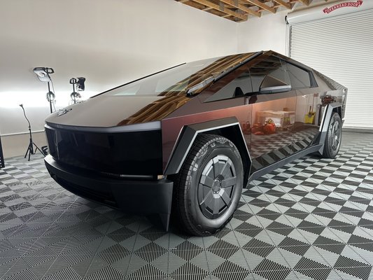 Cyber Truck Protection - “Transform your Tesla Cybertruck with our premium color change PPF wraps at Elite Auto Spa in Monterey . Our self-healing, durable paint protection film protects against scratches, UV damage, and rust while offering stunning matte, gloss, or satin finishes. Certified installers, 7-10 year durability, and DIY kits available. Book now for professional PPF installation or window tinting!”