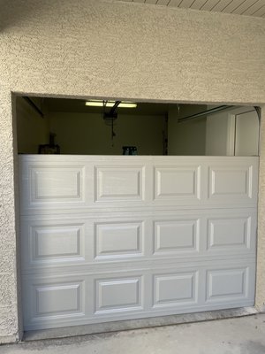 2022 garage door install - A new single garage door installation 2022 garage door install - A new single garage door installation