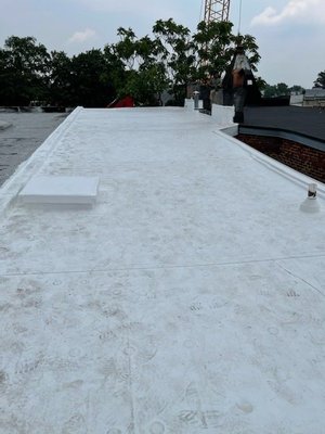 Flat Roof Install - This commercial flat roof had sustained storm damage and was approved with our help through the clients insurance company. This shows the before and after of the project. Contact us today to schedule your Free Damage Assessment Flat Roof Install - This commercial flat roof had sustained storm damage and was approved with our help through the clients insurance company. This shows the before and after of the project. Contact us today to schedule your Free Damage Assessment