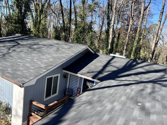 Full Roof Replacement - This project was done due to hail damage and discontinued roof (shingles).
Completed in DeKalb County...