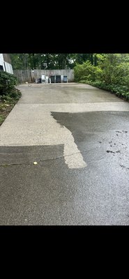 Professional pressure washing services - A huge and visible transformation on this driveway!
Contact us for any of your pressure washing needs from siding,windows,sidewalks,& driveways Professional pressure washing services - A huge and visible transformation on this driveway!
Contact us for any of your pressure washing needs from siding,windows,sidewalks,& driveways
