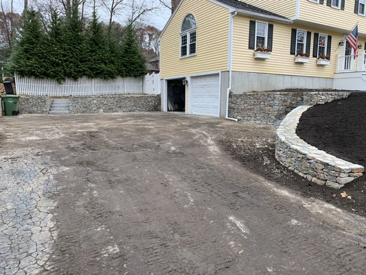 ✅Nevada Gray/beige wall and granite stairs. - ✅Nevada Gray/beige wall and granite stairs. Now, we are ready for a new driveway @hatchasphalt 👍🏻
 #hardscape #stonewall #stairs #retainingwalls #firepit #patio #pooldecking #outdoorkitchen #walkway #mansonry #construction #beaud4walls #d4view #d4 #d4landscaping #d4hardscape #massachusetts #norfolkcountymassachusetts #watertownma #watertownmass #watertownmassachusetts Known as #d4view . D4 . Dfour . Dufour landscaping