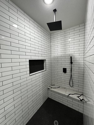 Master Bath Remodel - This was a custom master bath with a modern concept per clients request.