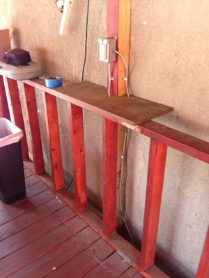 Outdoor outlets - This customer wanted 4 outlets done for his backyard bar area they wanted something fast cheap but still looks good