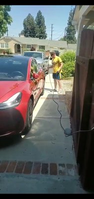 Tesla Car charger Installation - Tesla Charger Installed for a family friend,Discounted at $450
Ran pipe and wiring for 220 circuit for new breaker for charging station 30 amp outlet. Tesla Car charger Installation - Tesla Charger Installed for a family friend,Discounted at $450
Ran pipe and wiring for 220 circuit for new breaker for charging station 30 amp outlet.