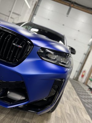 BMW X3m Stealth Paint Protection - This brand new BMW X3m with factory frozen paint has been protected with our Stek Dynomatt PPF.