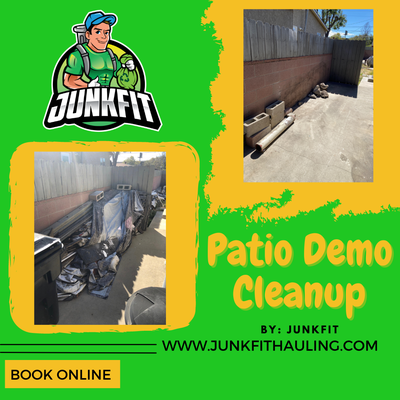 Patio Demo Clean-Up - Octavio the homeowner was great! He had some post demolition debris that he wanted to get rid of and was excited to see it gone. There was some wood debris from a small patio demolition and some fence pieces as well. This job lasted about an hour and ended up being a 3/4 load. Octavio left a detailed review of his experience and we appreciate that very much, this type of feedback helps us grow and become better. Patio Demo Clean-Up - Octavio the homeowner was great! He had some post demolition debris that he wanted to get rid of and was excited to see it gone. There was some wood debris from a small patio demolition and some fence pieces as well. This job lasted about an hour and ended up being a 3/4 load. Octavio left a detailed review of his experience and we appreciate that very much, this type of feedback helps us grow and become better.