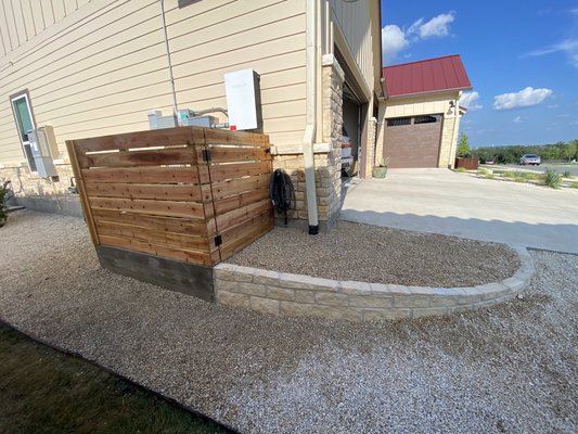 Nice cedar and pine trash enclosure - Nice cedar and pine trash enclosure to hide them trash cans  Nice cedar and pine trash enclosure - Nice cedar and pine trash enclosure to hide them trash cans 