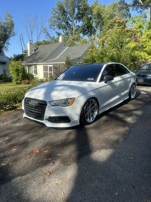 Audi S3 Exterior Detail - This awesome Audi S3 came in for our full in and out detail. We finished it with a spray on wax and it turned out beautiful, ready for car shows to come! Audi S3 Exterior Detail - This awesome Audi S3 came in for our full in and out detail. We finished it with a spray on wax and it turned out beautiful, ready for car shows to come!