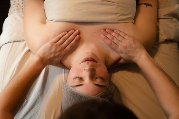Prenatal massage - This is provided for expecting mothers. We have the client laying on their side, so as not to put pressure on the baby. Plenty of pillows are used for comfort. Please obtain clearance from your doctor before having prenatal massage