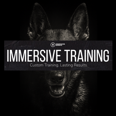 Immersive Training - Our Immersive Training Program is more than a traditional "board & train"; it is a complete reset for your dog’s mindset, habits, and behavior.
During this structured live-in training experience, your dog stays with a professional trainer and receives daily, hands-on guidance in real-world scenarios.
We work one-on-one with your dog multiple times a day to build rock-solid obedience, reduce unwanted behaviors, and instill calm, confident responses in any environment. Whether your goals are reliable leash walking, off-leash freedom, or behavioral rehabilitation, this program is tailored to your dog’s unique needs and temperament.
By removing your dog from the environment where bad habits were formed, we create the perfect conditions for new behaviors to take root. Once training is complete, we reintegrate you into the process, coaching you every step of the way to ensure success continues at home. Immersive Training - Our Immersive Training Program is more than a traditional "board & train"; it is a complete reset for your dog’s mindset, habits, and behavior.
During this structured live-in training experience, your dog stays with a professional trainer and receives daily, hands-on guidance in real-world scenarios.
We work one-on-one with your dog multiple times a day to build rock-solid obedience, reduce unwanted behaviors, and instill calm, confident responses in any environment. Whether your goals are reliable leash walking, off-leash freedom, or behavioral rehabilitation, this program is tailored to your dog’s unique needs and temperament.
By removing your dog from the environment where bad habits were formed, we create the perfect conditions for new behaviors to take root. Once training is complete, we reintegrate you into the process, coaching you every step of the way to ensure success continues at home.