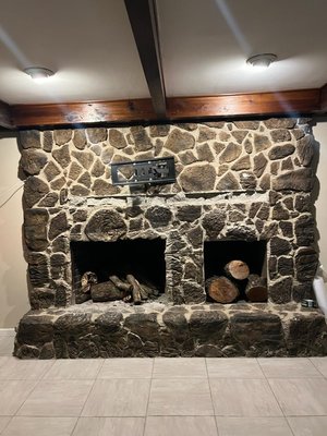 Fireplace update - This beautiful fire place was update to a more modern look.