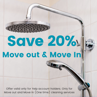 20% OFF of One Time Cleaning Services - Move Out Move In Before & After Cleaning 20% OFF of One Time Cleaning Services - Move Out Move In Before & After Cleaning