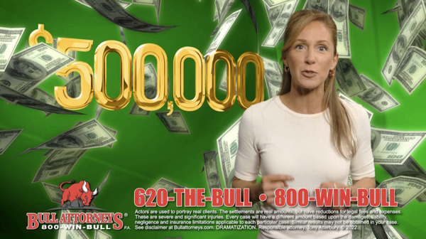 Wichita Car Accident Lawyers - If you or a loved one has been involved in an injury accident, you need to call 1-800-WIN-BULL.  It is FREE unless we win your case.  All consultations are free.