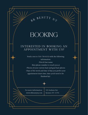 Important Information - All the important details you will need in one space to get set up for your appointment with us!