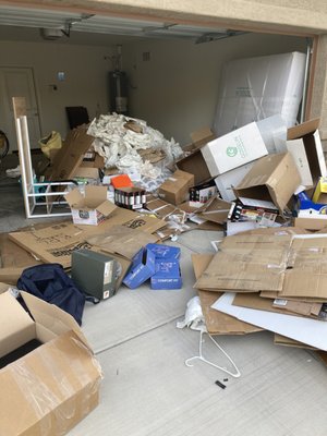 Moving - This client had contacted us saying they had just finished moving and had a lot of left-over moving material that needed to be taken away. We were able to do a same day estimate for them and schedule them for the very next day. We made sure to leave nothing behind and once we finished, we had our customer come out and make sure they were satisfied. Only after they said they were happy with the work did we leave. Moving - This client had contacted us saying they had just finished moving and had a lot of left-over moving material that needed to be taken away. We were able to do a same day estimate for them and schedule them for the very next day. We made sure to leave nothing behind and once we finished, we had our customer come out and make sure they were satisfied. Only after they said they were happy with the work did we leave.