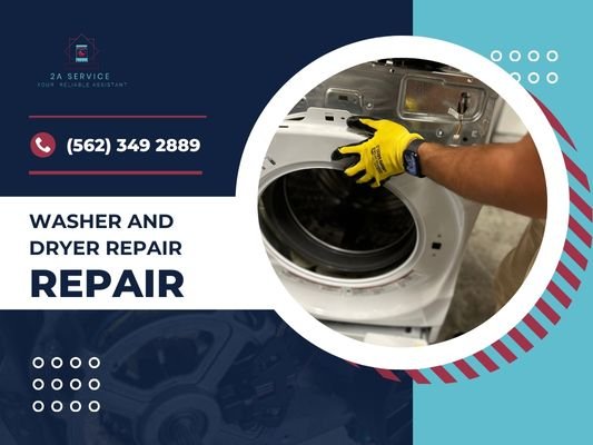 washer and dryer repair services - Revive your laundry routine with 2A SERVICE! Expert washer and dryer repairs for all brands. Don't miss our special offer: 10% OFF your first order. Swift solutions for seamless laundry days!