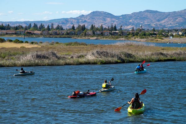 Kennedy Park Lazy River Paddle - Napa River Valley - Experience the Best of Both Worlds on the Napa River.
Kennedy Park is centrally located and offers a leisurely, 2.5-mile paddle to Downtown Napa and beyond. The dynamic Napa River shoreline offers surprises around every turn. 

Kayakers and paddleboarders will enjoy the full transition from wetlands through downtown and forest. Our route includes sweeping views of the South Napa Wetlands, and glimpses of Mt. Veedeer, Atlas Peak, and Coombsville.

Recommended for paddlers of all ages and abilities.