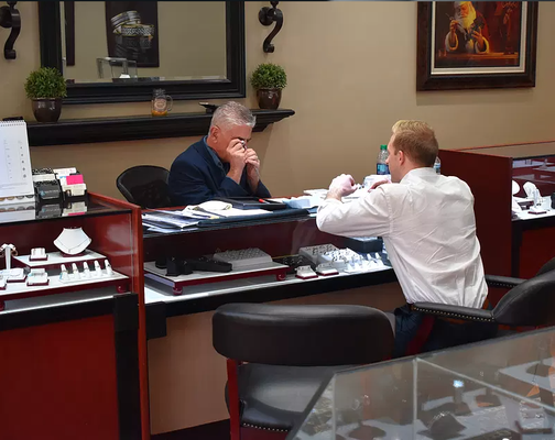 The Custom Design Process - 1. APPOINTMENT
Our customers come in and meet with one of our jewelry experts to get an education in the diamond-buying process. You are not meeting with a salesman. Anyone who knows the DeSimones knows they treat each customer like FAMILY.
2. CAD DESIGN
DeSimone jewelers prides itself in being pioneers with CAD and laser welding being the first jewelers on jewelers row to implement cutting-edge technology
3. CASTING
It is at this point of the process the craftsman will communicate directly with you to ensure the piece is exactly what you envisioned.
4. SETTING
we ensure pinpoint accuracy, and security in your custom piece.
5. Polishing
Special care must be taken to ensure the polishing of not only your gems but also your settings receive special attention. We take care of all of that in-house. Always.