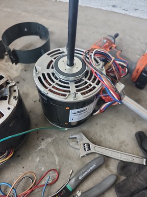 AC repair - New condenser fan motor