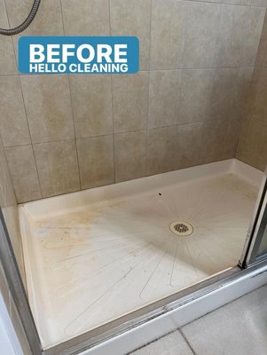 Detailed Shower - No more mold!!! - "🌟 Moldy Shower, No More! 🚿

My shower was dirty and had a mold problem that I didn't even realize, but HelloCleaning.com crew make it shine. Their expert team transformed my shower from a moldy mess to a pristine oasis. The difference is incredible! If you're dealing with a moldy shower, HelloCleaning.com has the solution. I highly recommend their services!"