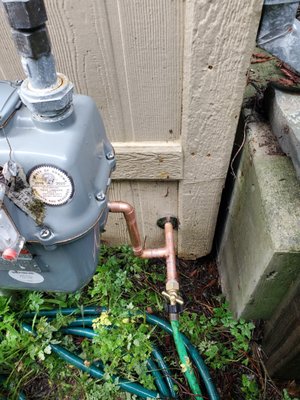 water leak repair - Yorkshire Plumbing expertly addressed a leak caused by a failed section of old galvanized piping. Our team efficiently removed the damaged portion and installed new copper piping, extending through to the riser at the front of the home. While working in the crawl space, we even encountered an unexpected visitor—but no challenge is too great for our dedicated professionals. No matter the conditions, we are committed to delivering high-quality plumbing solutions with precision and reliability.