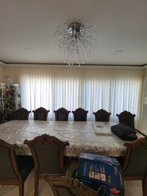 Sheer & Zebra Shades – Custom Residential Installation Fort Lauderdale Project - We completed a beautiful window treatment project featuring a combination of sheer shades and zebra shades, bringing both style and functionality to this residential space.
