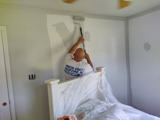 Interior Walls. - New construction homes typically come with flat paint on the walls. We can remedy this issue by applying two coats of washable eggshell finish. Interior Walls. - New construction homes typically come with flat paint on the walls. We can remedy this issue by applying two coats of washable eggshell finish.