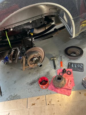 Satisfaction is key! - We recently had a customer come in with a loud humming noise coming from the rear of their vehicle. After a thorough diagnosis, we found the culprit — a worn rear wheel bearing.
The customer approved the repair, and while we were in there, we also noticed the rear emergency brake shoes were worn out.
With the customer's go-ahead, we replaced both the wheel bearing and the E-brake shoes.
Now the vehicle drives smooth and quiet — just the way it should!
If your ride is making strange noises or just doesn't feel right, don't wait — bring it in and let us take a look. Your safety (and peace of mind) is our top priority!
☎️ (845) 644 4124 Satisfaction is key! - We recently had a customer come in with a loud humming noise coming from the rear of their vehicle. After a thorough diagnosis, we found the culprit — a worn rear wheel bearing.
The customer approved the repair, and while we were in there, we also noticed the rear emergency brake shoes were worn out.
With the customer's go-ahead, we replaced both the wheel bearing and the E-brake shoes.
Now the vehicle drives smooth and quiet — just the way it should!
If your ride is making strange noises or just doesn't feel right, don't wait — bring it in and let us take a look. Your safety (and peace of mind) is our top priority!
☎️ (845) 644 4124