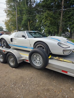Pre track inspection - this was a pre track inspection did on a Gt40 replica Pre track inspection - this was a pre track inspection did on a Gt40 replica