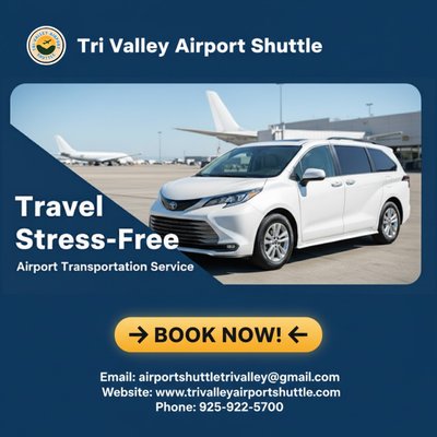 Airport Shuttle Danville - Experience seamless and dependable airport transportation with Trivalley Airport Shuttle, offering premium rides to and from Danville and nearby areas. Whether you’re heading to SFO, OAK, or SJC, enjoy timely pickups, professional chauffeurs, and a fleet designed for comfort and safety. Our service ensures stress-free travel with competitive rates and exceptional reliability. Choose the most trusted name in Airport Shuttle Danville for a smooth, comfortable, and punctual airport transfer experience every time. Airport Shuttle Danville - Experience seamless and dependable airport transportation with Trivalley Airport Shuttle, offering premium rides to and from Danville and nearby areas. Whether you’re heading to SFO, OAK, or SJC, enjoy timely pickups, professional chauffeurs, and a fleet designed for comfort and safety. Our service ensures stress-free travel with competitive rates and exceptional reliability. Choose the most trusted name in Airport Shuttle Danville for a smooth, comfortable, and punctual airport transfer experience every time.