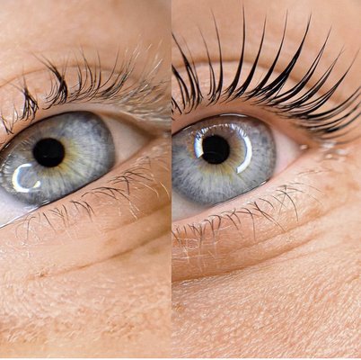 Lash LIft - Before and after lash lift using our proprietary techniques. Lash LIft - Before and after lash lift using our proprietary techniques.
