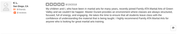 Additional Reviews - Check out that others have to say about Ohana Martial Arts Additional Reviews - Check out that others have to say about Ohana Martial Arts