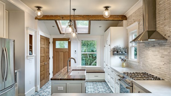 Historic Kitchen Remodel - This Mt Baker kitchen project required the removal of a chimney and a small mud room. We opened the kitchen to the dining room, and took great care to use reclaimed wood to highlight different parts of the project. Historic Kitchen Remodel - This Mt Baker kitchen project required the removal of a chimney and a small mud room. We opened the kitchen to the dining room, and took great care to use reclaimed wood to highlight different parts of the project.
