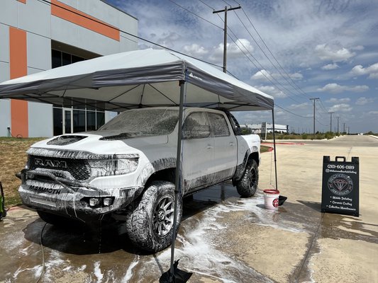 Diamondback Special - This is a full service mobile detailing package that ranges from $185 to $200 and includes the following:
- The exterior is hand washed with wool mitts and pH neutral soaps then dried with deep pile microfiber drying towels
- Wheels and tires are cleaned using boars hair brushes and pH neutral cleaners
- Water based tire shine is applied
- Doorjambs are deep cleaned
- Windows are cleaned using tint safe cleaners and buffed to ensure streak free finish
- Interior is fully vacuumed
- Plastic and leather surfaces are scrubbed with water based cleaners and horsehair brushes before being treated with antimicrobial, UV resistant protectants.
- Leather surfaces are conditioned
- Carpets are first spot cleaned for stains and then misted and vacuumed with an antibacterial cleaner.
- Rubber matts are cleaned
- Paint and trim are coated with Carpro Reload, a silicon based synthetic wax that lasts 6 months Diamondback Special - This is a full service mobile detailing package that ranges from $185 to $200 and includes the following:
- The exterior is hand washed with wool mitts and pH neutral soaps then dried with deep pile microfiber drying towels
- Wheels and tires are cleaned using boars hair brushes and pH neutral cleaners
- Water based tire shine is applied
- Doorjambs are deep cleaned
- Windows are cleaned using tint safe cleaners and buffed to ensure streak free finish
- Interior is fully vacuumed
- Plastic and leather surfaces are scrubbed with water based cleaners and horsehair brushes before being treated with antimicrobial, UV resistant protectants.
- Leather surfaces are conditioned
- Carpets are first spot cleaned for stains and then misted and vacuumed with an antibacterial cleaner.
- Rubber matts are cleaned
- Paint and trim are coated with Carpro Reload, a silicon based synthetic wax that lasts 6 months