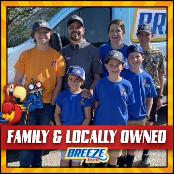 Family & Locally Owned - BreezeTech is a family and locally owned HVAC company focused on providing dependable heating and cooling services to the community. Our team works hard to deliver reliable repairs, maintenance, and installations while treating every home with care and respect.
With local roots and experienced technicians, BreezeTech is committed to honest service, quality workmanship, and keeping families comfortable year round. Family & Locally Owned - BreezeTech is a family and locally owned HVAC company focused on providing dependable heating and cooling services to the community. Our team works hard to deliver reliable repairs, maintenance, and installations while treating every home with care and respect.
With local roots and experienced technicians, BreezeTech is committed to honest service, quality workmanship, and keeping families comfortable year round.
