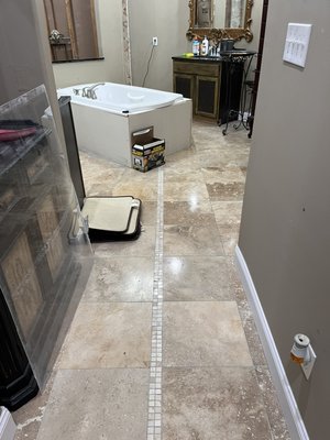 Shower remodeling - complete shower renovation, including plumbing, excellent work and satisfied customer.
