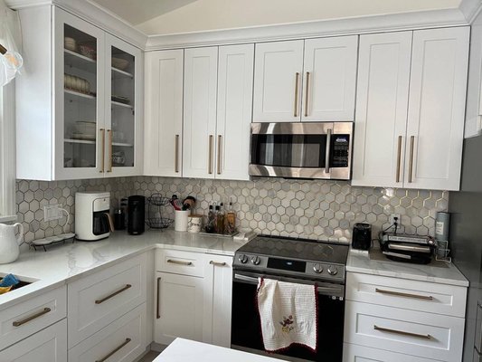 Project "Newlyweds" Kitchen - A young couple reached out to our company after becoming proud owners of their new home. The house was beautiful, but the interior, including the kitchen and furniture, needed an update. After listening to their ideas for the new kitchen layout, we got to work on the design.
Once the project was approved and the estimate was set, and all financial details were sorted, we eagerly began working on their order. Since the newlyweds were already living in the house, we offered a smooth, minimal-disruption service. We pre-built and assembled the new kitchen cabinets ahead of time and delivered them only once everything was ready to go.
It was only then that we removed the old kitchen and started installing the new one. Thanks to this efficient approach, our clients were able to use their kitchen almost without interruption — with just a few days of limited access during the installation.
We’re so happy that our clients were thrilled with the result! The best proof of their satisfaction is that they recommended us to their friends and even placed additional orders for custom furniture for other rooms in their new home. Project "Newlyweds" Kitchen - A young couple reached out to our company after becoming proud owners of their new home. The house was beautiful, but the interior, including the kitchen and furniture, needed an update. After listening to their ideas for the new kitchen layout, we got to work on the design.
Once the project was approved and the estimate was set, and all financial details were sorted, we eagerly began working on their order. Since the newlyweds were already living in the house, we offered a smooth, minimal-disruption service. We pre-built and assembled the new kitchen cabinets ahead of time and delivered them only once everything was ready to go.
It was only then that we removed the old kitchen and started installing the new one. Thanks to this efficient approach, our clients were able to use their kitchen almost without interruption — with just a few days of limited access during the installation.
We’re so happy that our clients were thrilled with the result! The best proof of their satisfaction is that they recommended us to their friends and even placed additional orders for custom furniture for other rooms in their new home.